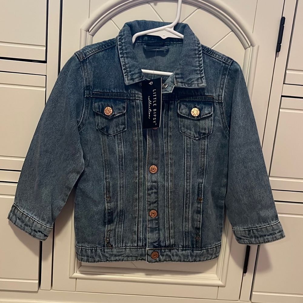 NWT Little Bipsy Denim coat 2-3T